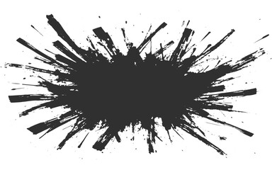 Inkblot grunge halftone texture with chaotic smears, rough edges, and messy ink splatters.Abstract Black and White Grunge Texture with Cracks and Spots