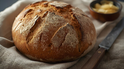Naklejka premium Fresh Baked Bread