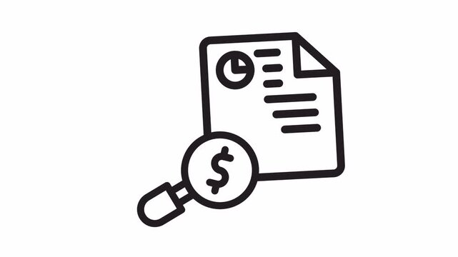 analysis, animated icon - Concept for Business and Design