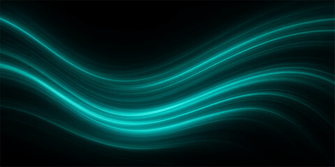 Wavy blue and green fractal texture with glowing lines creating an abstract motion wallpaper design