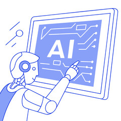 hand drawing a diagram