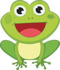 funny cartoon frog