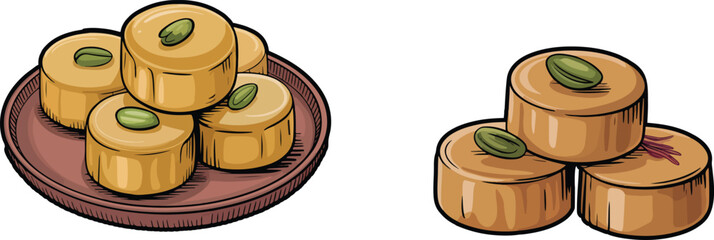 Gold and brown chocolate dessert  illustrating finance and sweet business