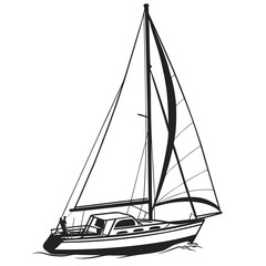 sailing ship vector illustration
