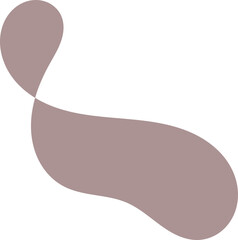 Brown Abstract Blob Vector | Organic Minimal Shape SVG