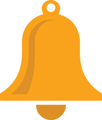 Illustration of a bell on transparent background
