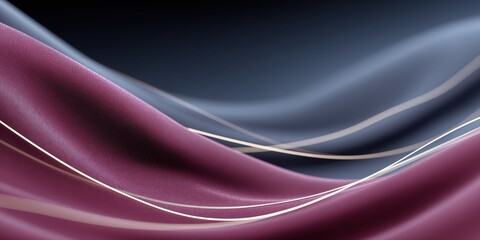 Obraz premium Soft flowing silk fabric in plum and silver gentle motion background.