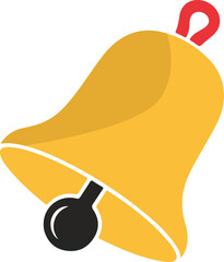 Vector illustration of a bell on transparent background