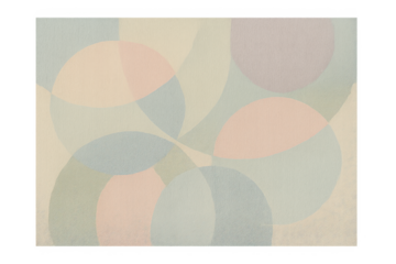 Abstract geometric pattern with overlapping muted circles