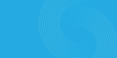 Abstract Neon Cyan Concentric Spiral Lines Background Vector
