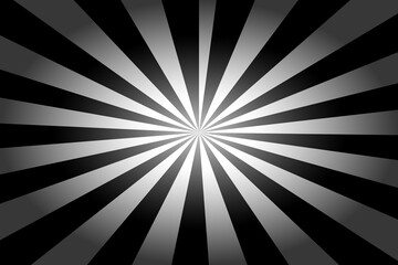 Obraz premium Black and white radial burst pattern with a vintage film grain effect