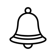 Vector bell icon on transparent background