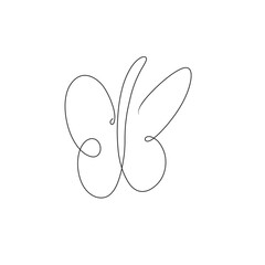 butterfly line art illustration natural
