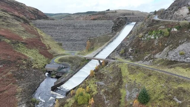 The Llyn Brianne spillway