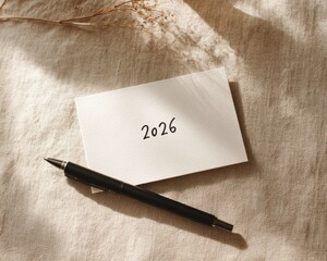 Card pen year two thousand twenty six