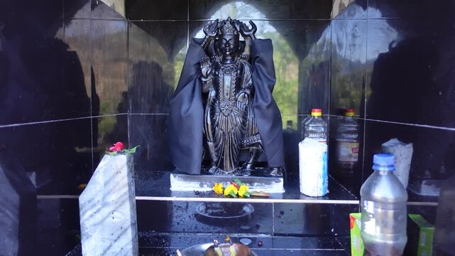 Shani Dev Idol &ndash; Lord Shani Temple b roll videos