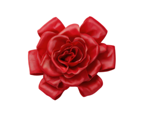 Close-up of a vibrant red rose, sculpted design