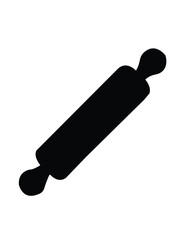 black silhouette of a hammer isolated on white