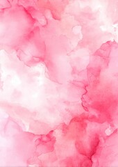 Fototapeta premium Pink watercolor splash background for 5x7 wedding invitation card, soft artistic elegant and refined.