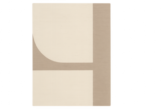 Abstract geometric beige shapes modern minimalist design