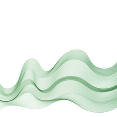 Modern wave pattern. Green wave. Design element. eps 10