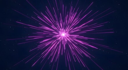 Fototapeta premium hyperspace jump abstract burst of light streaks across a dark blue starry sky ideal for sci-fi concepts and tech presentations background space travel.