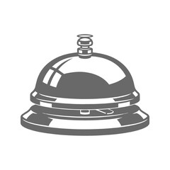 Classic Hotel Service Bell Icon Illustration