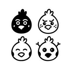 funny cartoon animal heads