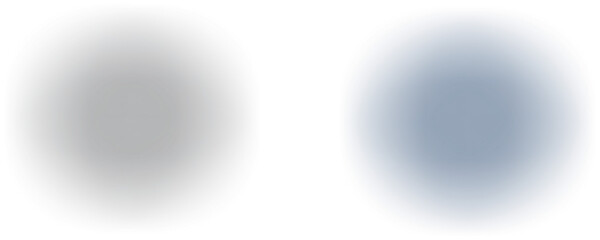 Two Circular Shapes One Gray One Blue With Subtle Gradients and Outlines circle isolated on a transparent background