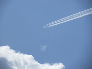 airplane in the sky