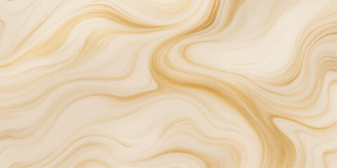 Obraz premium Golden abstract wood texture pattern with flowing cream silk and soft cloth curves