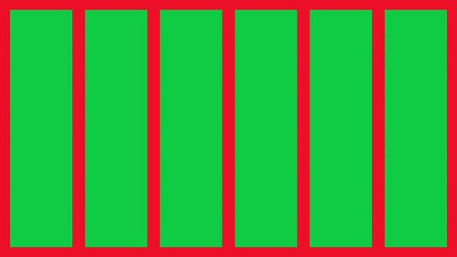 Red Screen Template Pack with Green Screen Areas Minimal Motion Graphics Video Editing Overlay Design