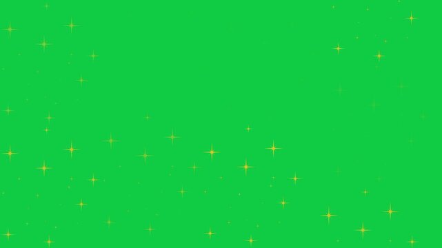 Star Blooming Animation on Green Screen Chroma Key Motion Graphic Effect Video Element