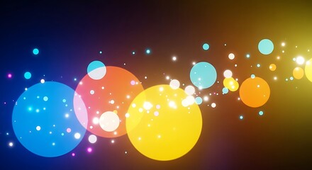 Vibrant bokeh lights create a magical, celebratory atmosphere for events