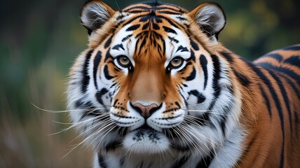 Portrait of a  in its natural habitat. Soft focus. Beauty in nature