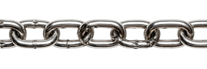 Obraz premium Close-up of a metal chain with links