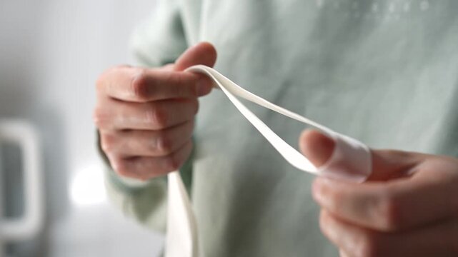 White satin ribbon