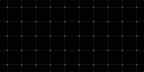 Naklejka na ściany i meble Seamless square grid texture, grid line paper sheet with crosses and lines, virtual technology futuristic user interface HUD grid, hi-tech science design, drawing and architecture draft
