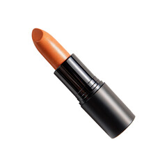 Fototapeta premium Peanut color lipstick isolated on a transparent white background, clipping path