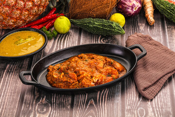 Indian cuisine - Prawns malabar masala