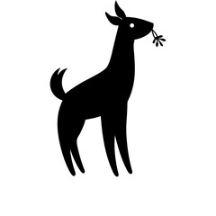 silhouette of a deer