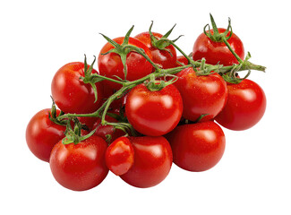 Cluster of vibrant red tomatoes
