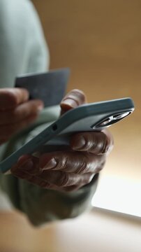 Bank services and using credit to pay for goods.
Online shopping using a smartphone and credit card.
Money e-wallet, finances, budget