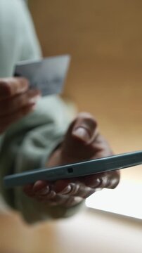 Bank services and using credit to pay for goods.
Online shopping using a smartphone and credit card.
Money e-wallet, finances, budget