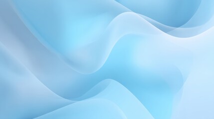 Fototapeta premium This image showcases soft, flowing waves in shades of blue, creating a serene and calming atmosphere, perfect for backgrounds or abstract art.