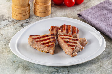 Gourmet Grilled tuna fish steak
