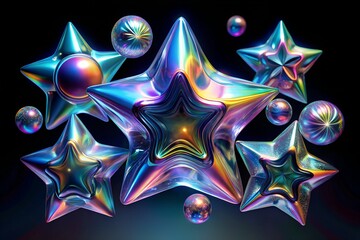 abstract background with stars