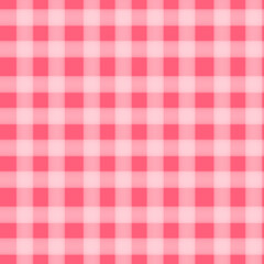 seamless pink gingham checkered pattern, fabric textile background, cute retro design