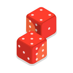 3D Isometric Flat  Set of Casino Elements. Item 12