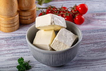Greek traditional Feta soft cheese